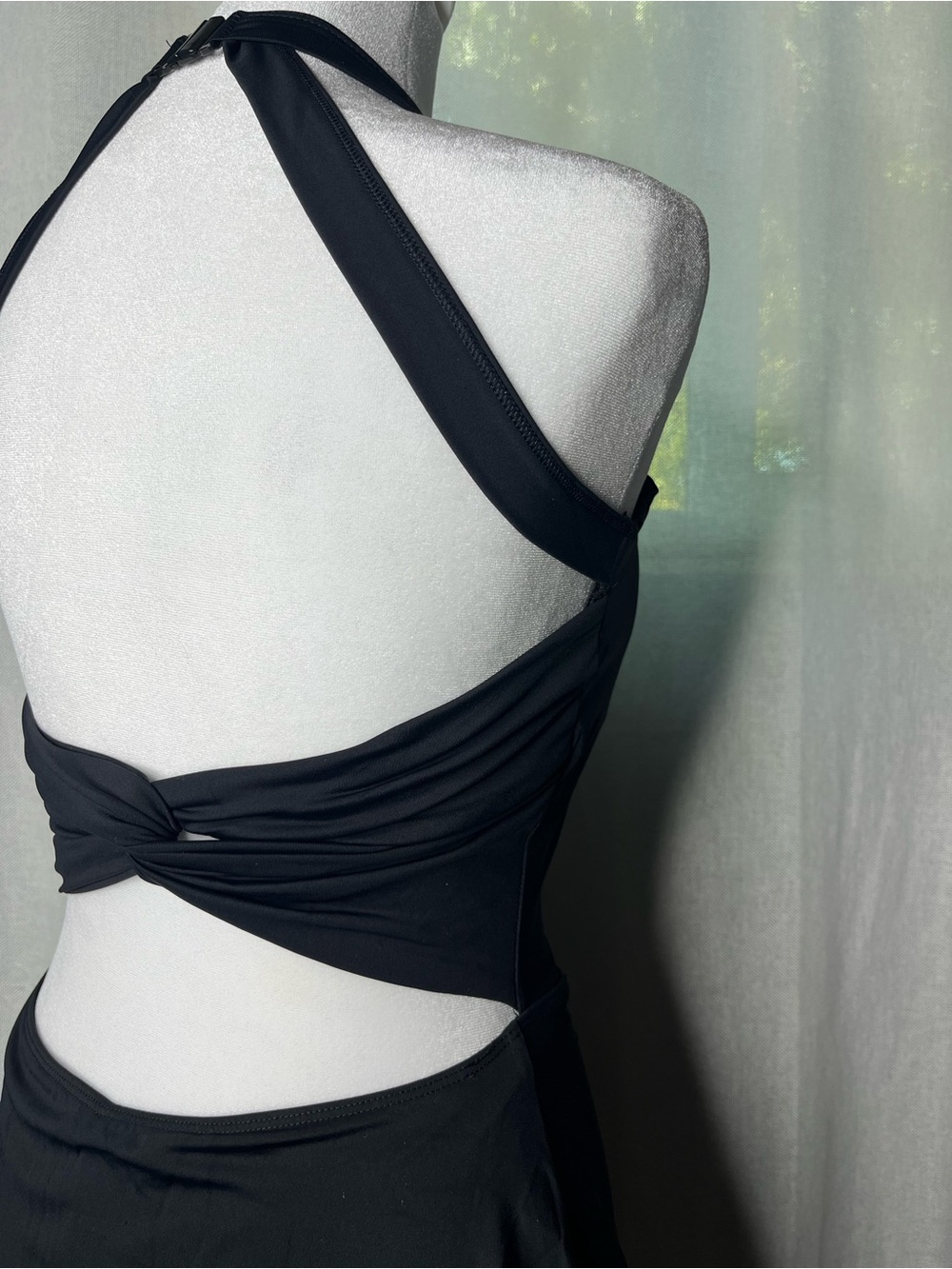 Forever 21 Black Backless Twist Short Tennis workout Dress
